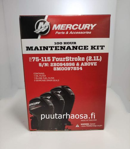 Mercury 75-115Hp 2,1L 100H huoltosarja 8M0097854